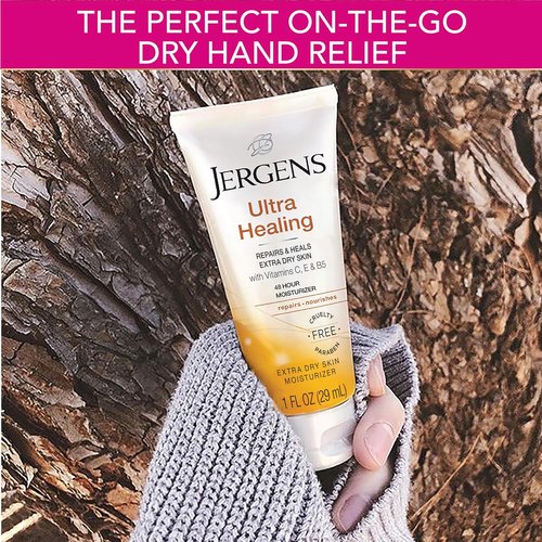 Jergens Ultra Healing Moisturizer - Travel Size Body & Hand Lotion, 1 Oz (Pack of 24)