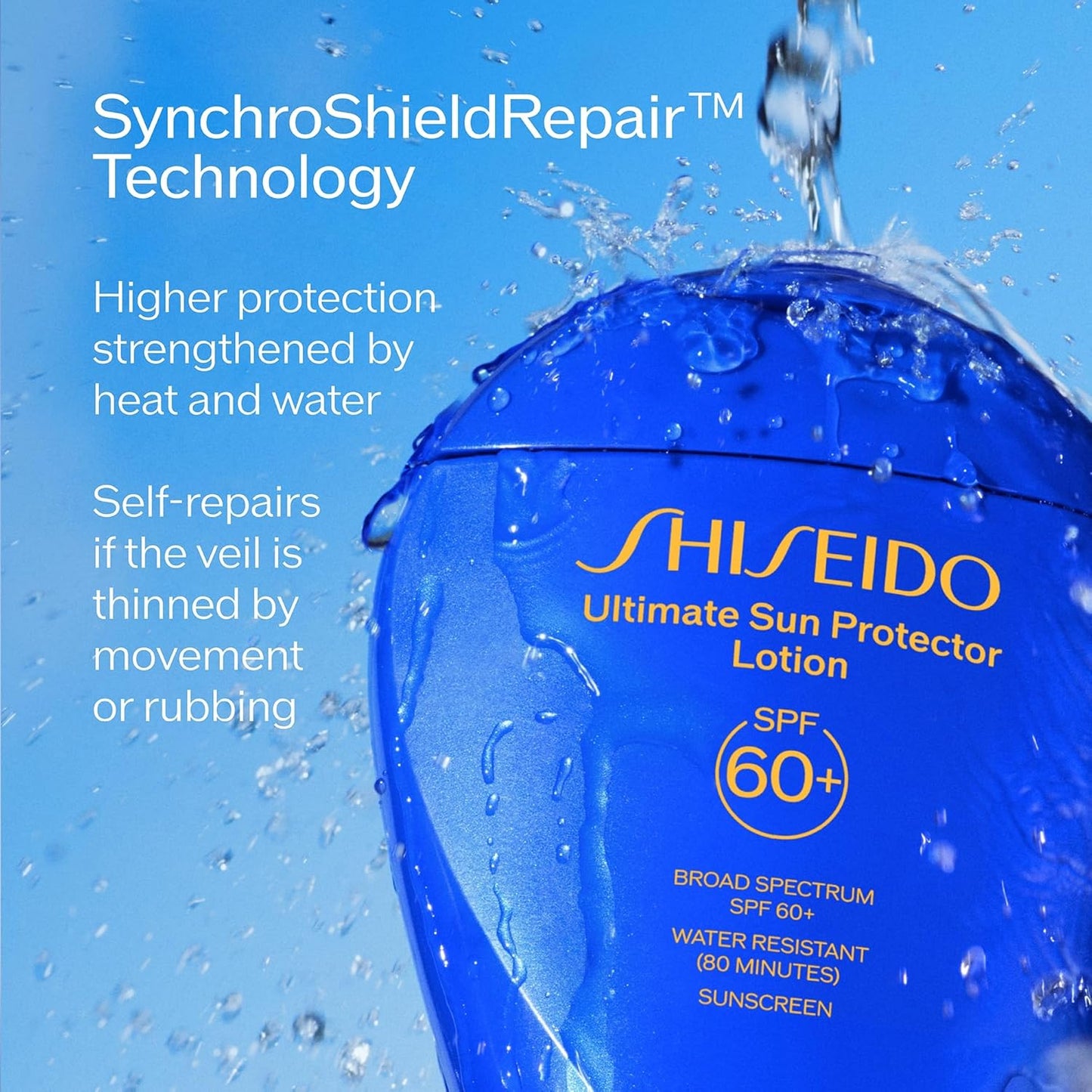 Shiseido Ultimate Sun Protector Lotion - Invisible Broad-Spectrum SPF 60+ - 150 mL - Lightweight for All Skin Types