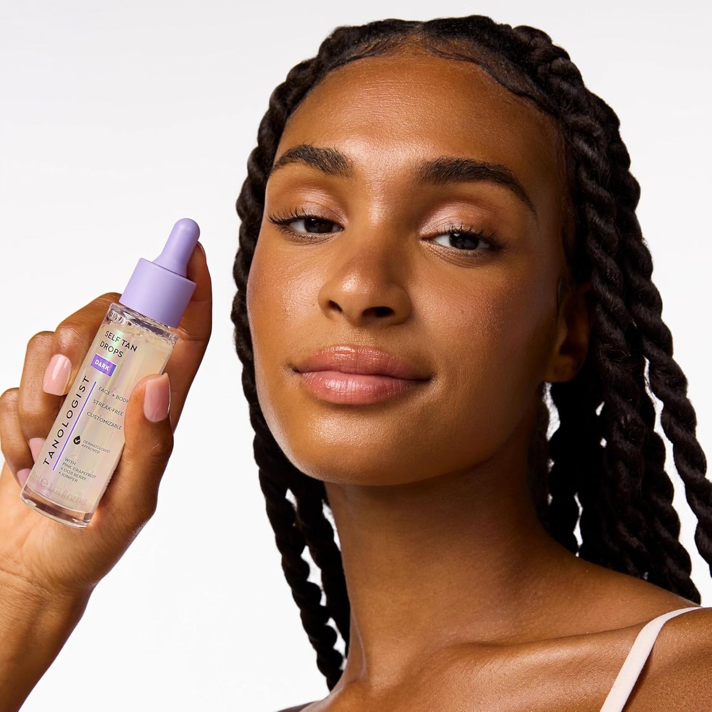 Tanologist Dark Self Tan Drops - Streak-Free Body & Face Tanning Solution | Vegan, 1.01 fl. oz/30 ml