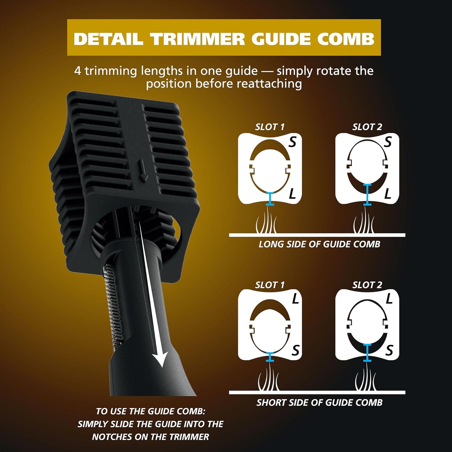 Wahl Manscaper® Dual-Sided Eyebrow & Nose Hair Trimmer for Men - Lithium Battery Powered | Model 3023805