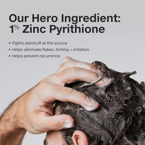 Paul Mitchell Dandruff Shampoo - 1% Zinc Pyrithione | Gentle Daily Use for All Hair Types