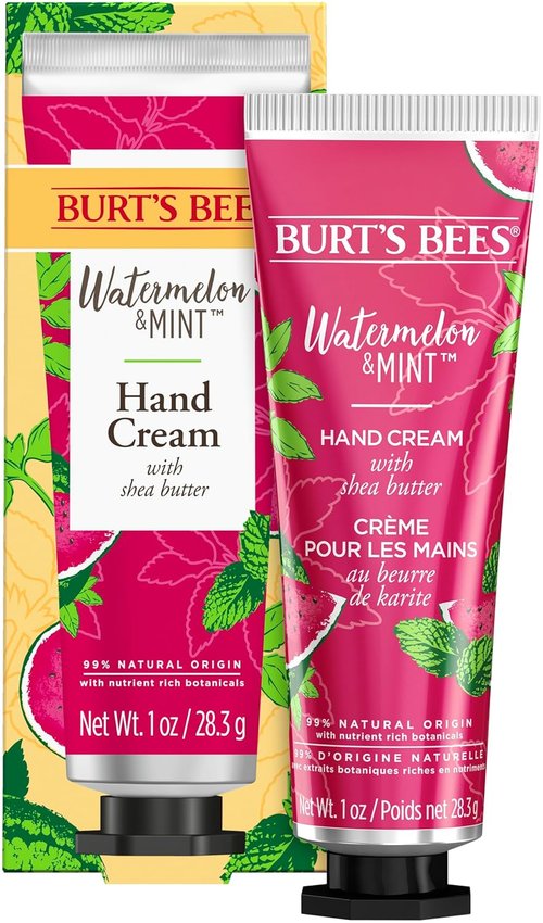 Burts Bees Hand Cream - Refreshing Watermelon & Mint Scent | 1 Oz Moisturizer