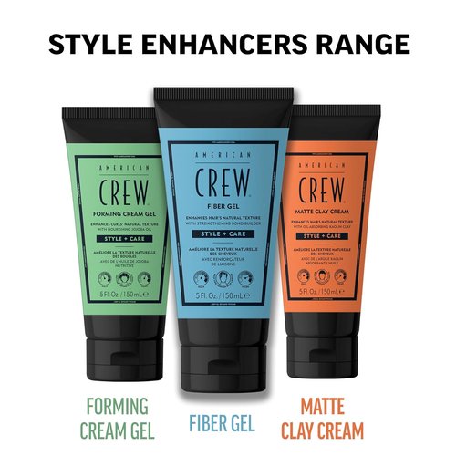 American Crew Forming Cream Gel - Hybrid Curl Defining Hair Cream for Men, 5 Fl Oz | Medium Hold & Anti-Frizz Protection