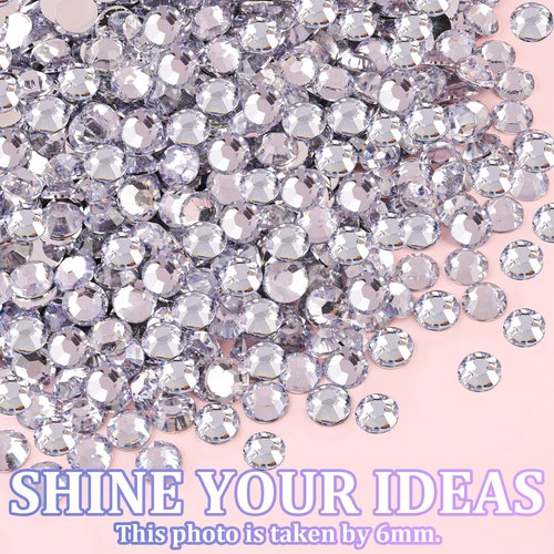 16000Pcs Resin Rhinestones for Crafting, Silver Clear Flatback Gems, Bedazzling Crystal with 3Pcs 10ml B7000 Jewelry Glue Bedazzler Kit for DIY Crafts Clothing Tumblers Shoes Fabric Nail Art