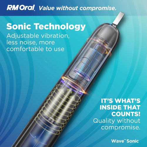 RM Oral Wave Sonic Battery-Operated Toothbrush