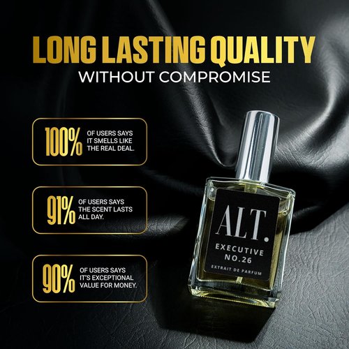 ALT. FRAGRANCES Executive No. 26 | Extrait de Parfum for Men - Long Lasting Woody Fruity Scent, 60ml