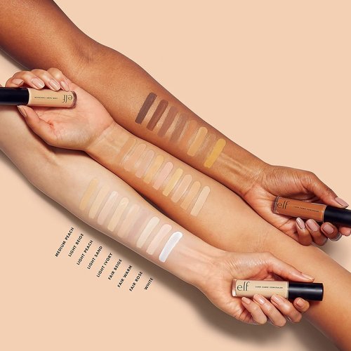 e.l.f. 16HR Camo Concealer - Full Coverage Matte Finish for Under-Eye & Blemish Correction | Hydrating, Fair Warm