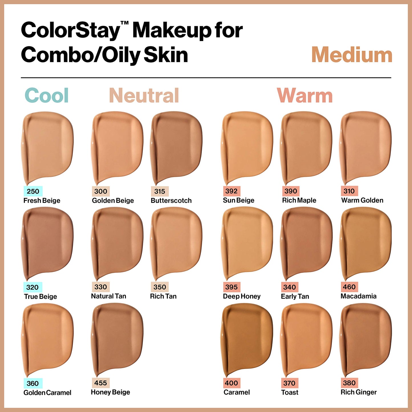 Revlon Colorstay SPF 15 Makeup Foundation for Combination/Oily Skin, Cappuccino, 1 Fl Oz