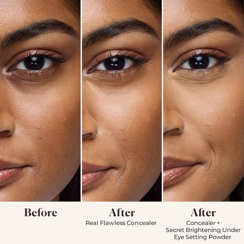 Laura Mercier Secret Brightening Under-Eye Powder - Peach & Pink Pigments for Discoloration | 6 Shades Available