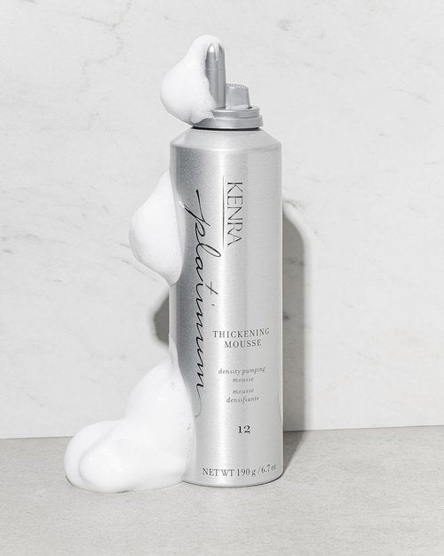 Kenra Platinum Thickening Mousse 12 - Volumizing Styler for Fullness & Body | Humidity & Thermal Protection