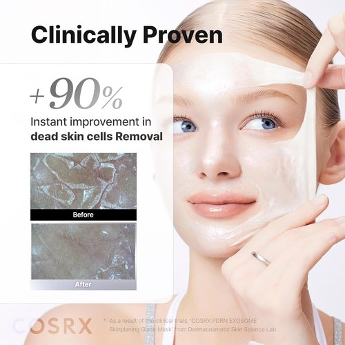 COSRX PDRN Exosome Glaze Wrapping Mask - Easy Peel-Off Overnight Treatment for Glass Skin, 1.69 fl. Oz | Korean Skincare