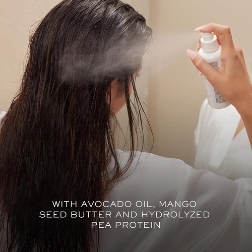 Kristin Ess Hydrating Heat Protection Spray | Frizz Control & Shine Enhancer - Protects Up to 450°F - Pear Scent