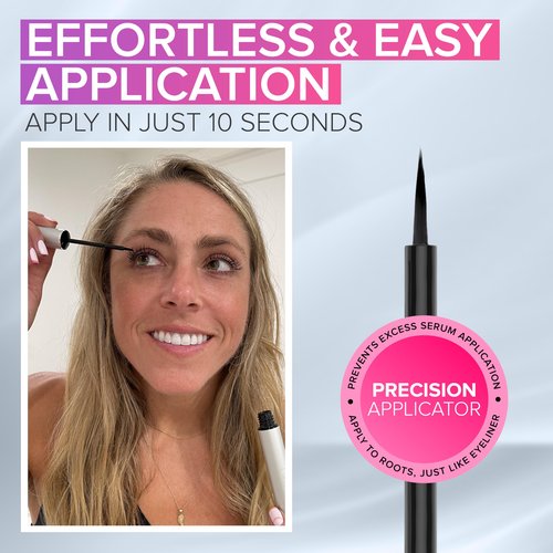 NYK1 CONCENTRATED Lash Serum For Eyelash Growth (XL - 8ml) LashForce Eyelash Serum To Grow Lashes Longer And Thicker - Eye Lash Enhancing Formula With Easy Application And Long Lasting Results