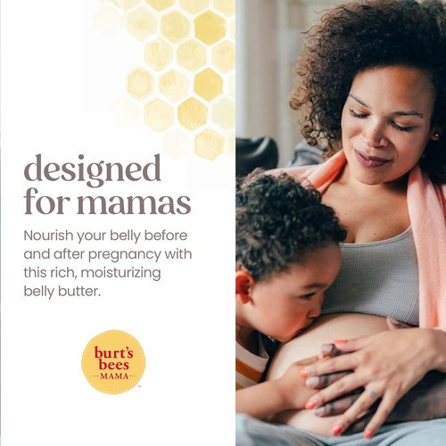 Burt's Bees Mama Belly Butter - Stretch Mark Cream for Pregnancy & Postnatal Care | 6.5 Oz Tub