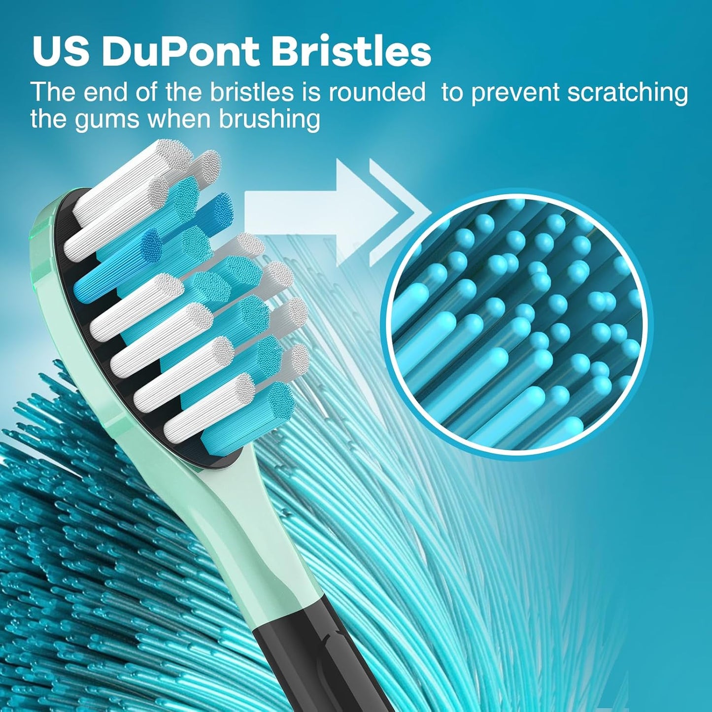 Aoremon Sonicare Toothbrush Replacement Heads - Compatible with Philips Sonicare 2-3 Series | 4 Count, Black