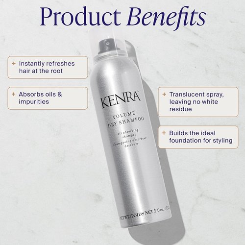 Kenra Volume Dry Shampoo - Oil Absorbing Spray for Instant Hair Refresh | Translucent & Volume-Enhancing | All Hair Types