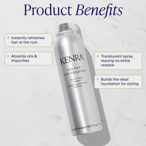 Kenra Volume Dry Shampoo | Oil Absorbing Shampoo | Translucent, Volume-Enhancing Spray | Instantly Refreshes Hair At The Root | Absorbs Oils & Impurities | All Hair Types