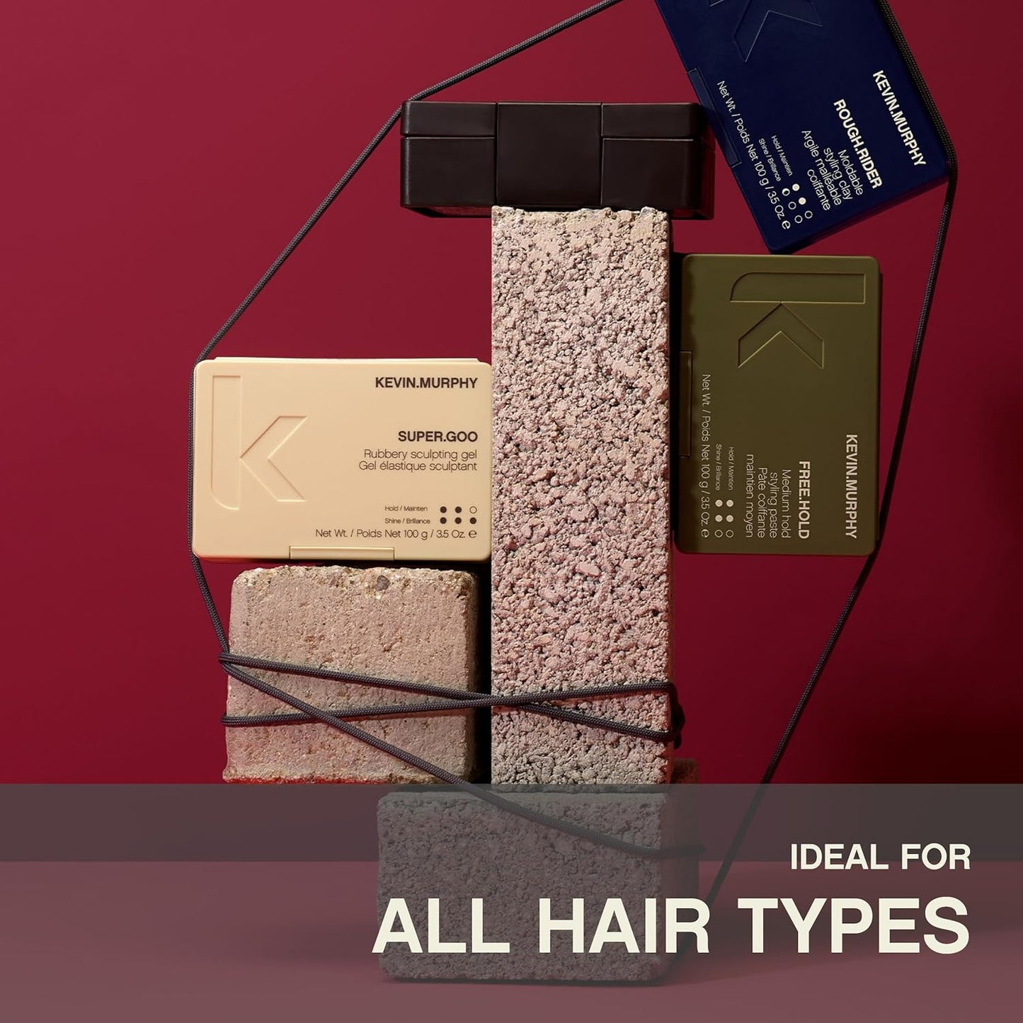 KEVIN.MURPHY SUPER.GOO - Sculpting Hair Gel for All Hair Types - Curl Enhancer & Firm Hold - 100g / 3.5oz