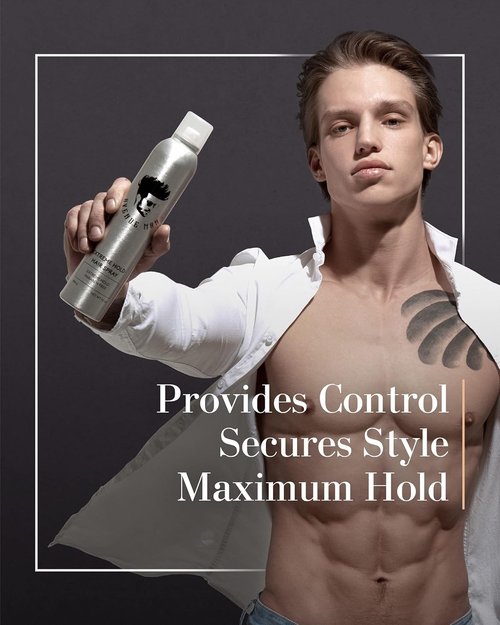 Avenue Man Extreme Hold Hairspray - Paraben-Free Hair Spray for Men | 9.0 oz with Natural Extracts