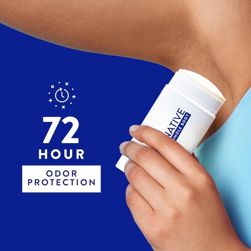 Native Whole Body Deodorant Stick - Aluminum Free, 72 Hour Odor Protection | Unscented with Coconut Oil & Shea Butter