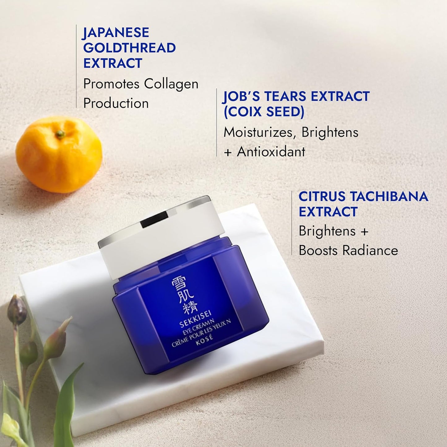SEKKISEI Eye Cream - Ceramide & Collagen Boosting Moisturizer | 0.07 Ounce for Youthful Skin