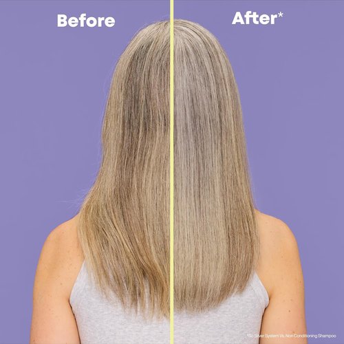 Matrix So Silver Purple Shampoo - Brightening & Toning for Blonde, Grey, White & Platinum Hair | Vegan Formula