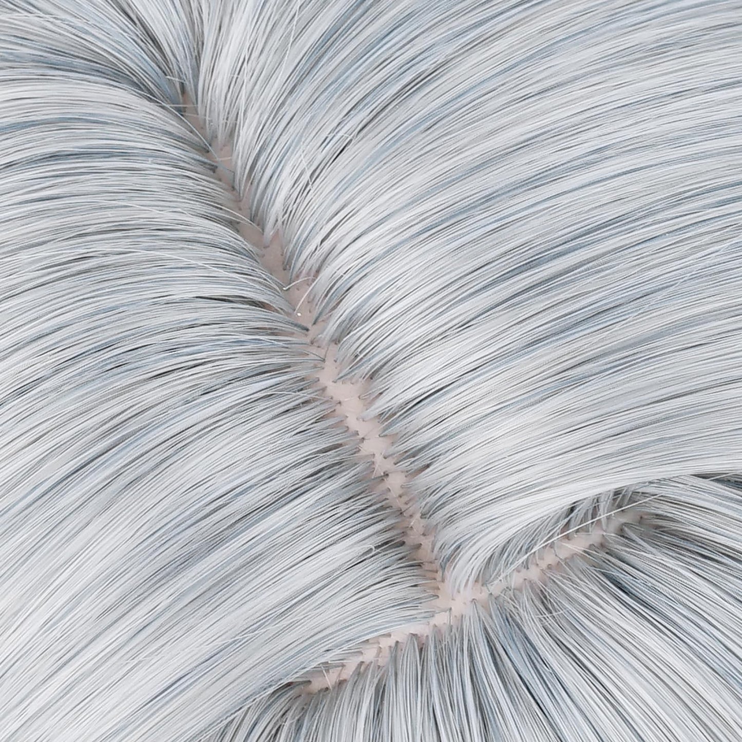 XiongXiongLe Honkai Star Rail Sunday Wig Middle Long Straight Grey Gradient Blue Hair Wigs for Adult Men Cos Anime Game Party Halloween Christmas Comic(Sunday)