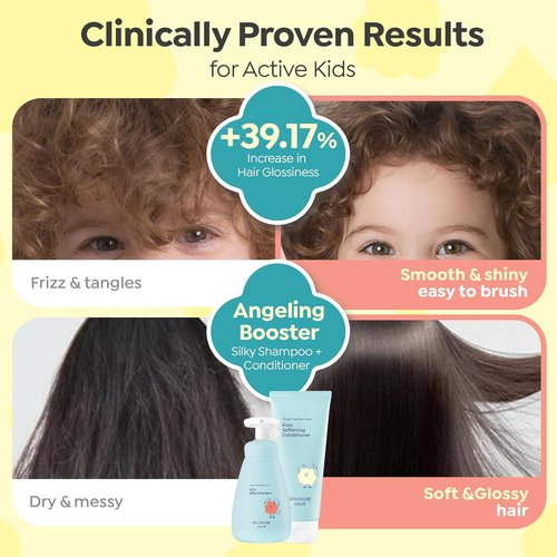 GOONGBE Kids Detangling Conditioner - Silicone-Free Softening for Frizzy Hair | Lightweight Non-Greasy 6.76 fl oz