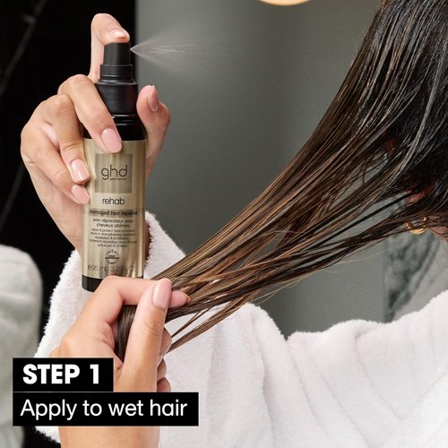 Ghd Rehab Leave-In Hair Treatment - Enhance Hair Condition While Drying & Styling | No Rinse Needed