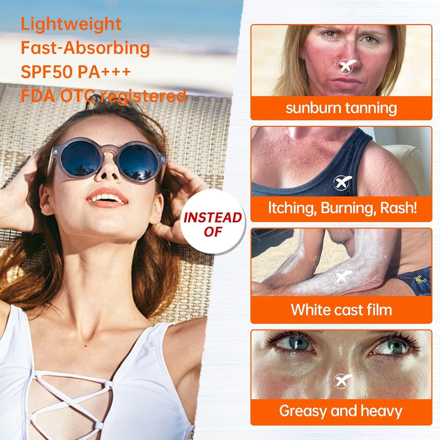 Skiennix Mineral Unseen Sunscreen Spray - SPF 50 PA+++ | Lightweight, Water-Resistant & Biodegradable, 5.07oz
