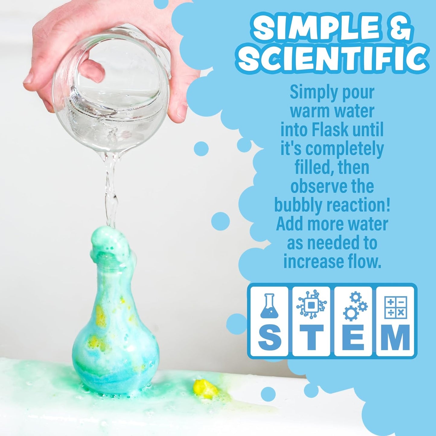 Tub Works® Kids Bath Bomb Potion™ - Nontoxic Fizzing Bath Toy Variety 6 Pack | Colorful & Interactive Fun