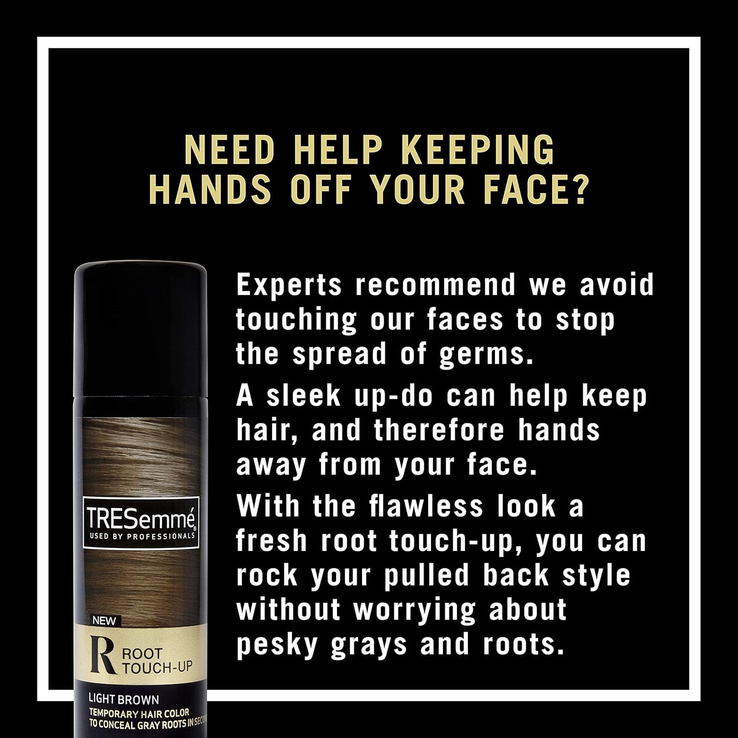 TRESemmé Root Touch-Up Spray - Ammonia-Free Light Brown Temporary Hair Color | 2.5 oz