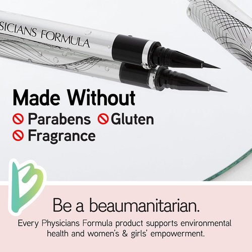 Physicians Formula Eye Booster Liquid Eyeliner - Waterproof Precision, Lash-Boosting Complex, Ultra Black