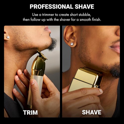 METALFX Double Foil Shaver - Portable Cordless Electric Razor for Close Shaving | Travel-Friendly Design