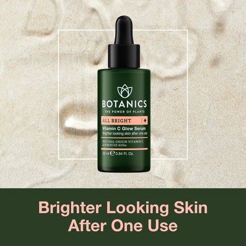 Botanics Vitamin C Face Serum - Brightening Glow with Natural-Origin Vitamin C - Vegan & Cruelty-Free (1 Fl Oz)