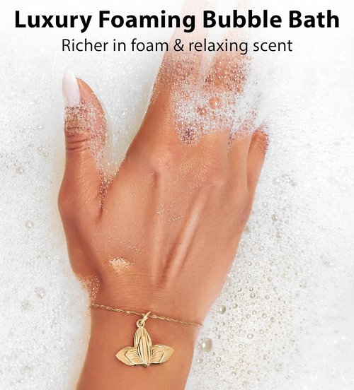 Nutritious Bubble Bath - Long-Lasting Foam with Turmeric & Arnica | Skin Healing & Relaxing Spa Gift for Women