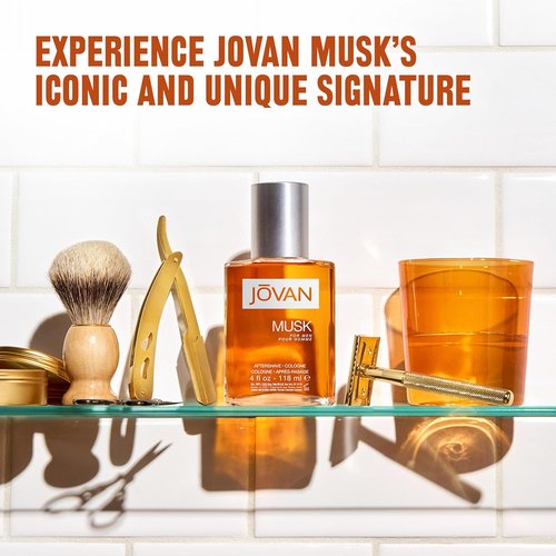 Jovan Musk for Men Aftershave - Long Lasting Fragrance with Carnation, Lavender & Amber | 8 fl oz