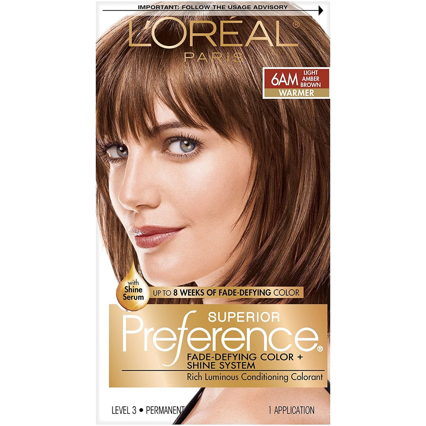 L'Oreal Superior Preference - 6AM Light Amber Brown (Warmer) 1 Each (Pack of 5)