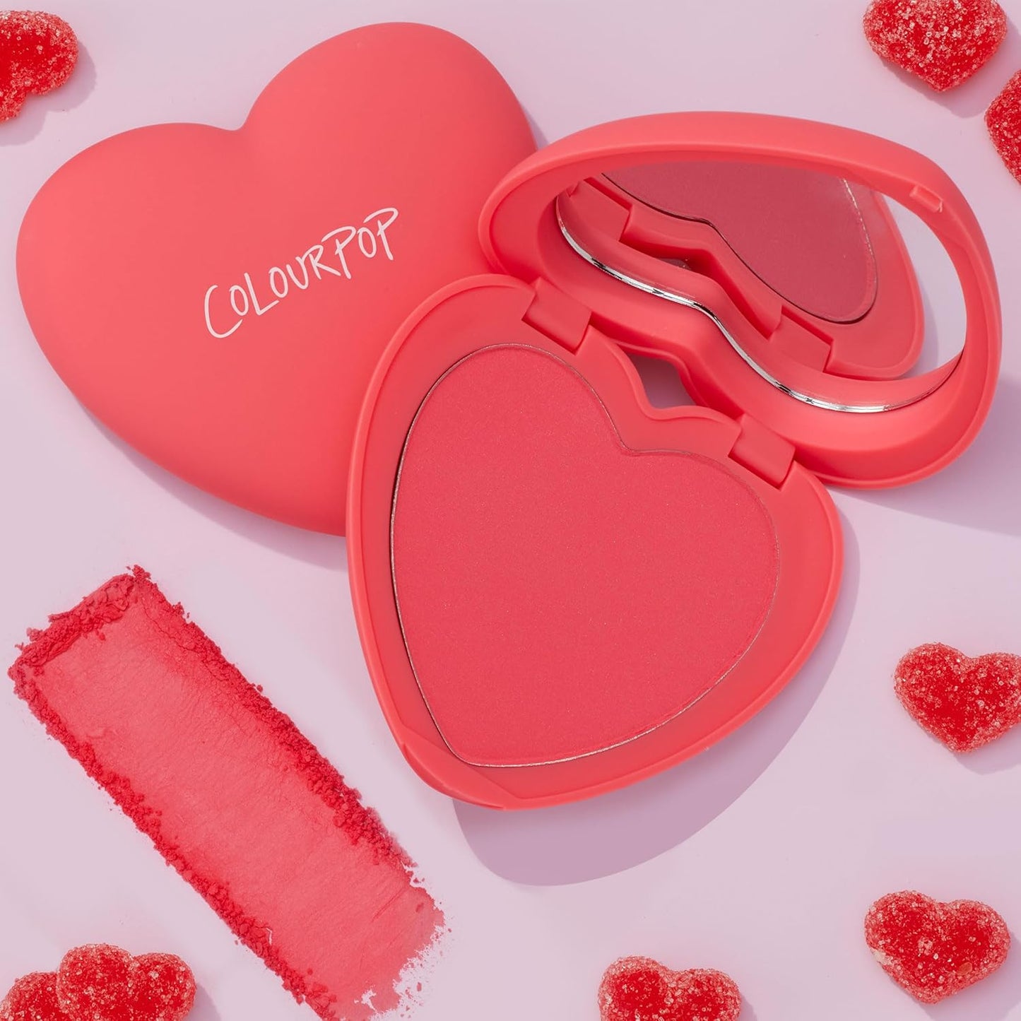 ColourPop Silky Powder Blush - Long-Wear, Medium-Buildable Coverage for Soft, Matte Finish - Woo Me (0.16 oz)