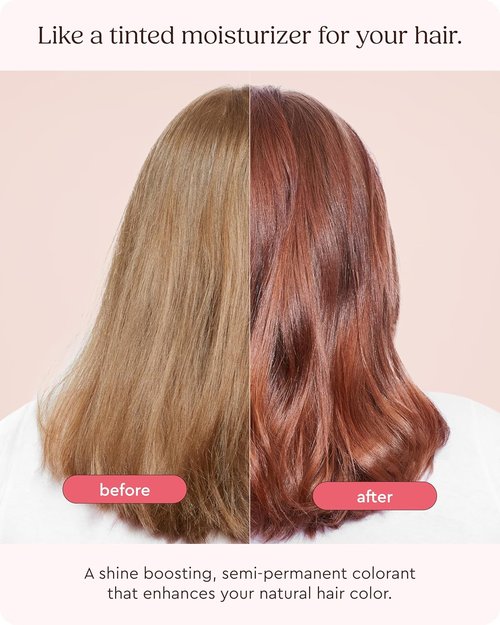 Glaze Color Conditioning Gloss - Tinted Moisturizer for Brown & Red Hair | Boosts Color & Shine - Auburn Spice, 6.4 oz