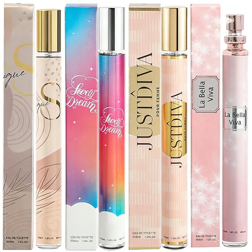 Clothes of Skin 4 Pack Women's Perfumes - Travel Size Natural Fragrances | Perfect Mother's Day Gifts