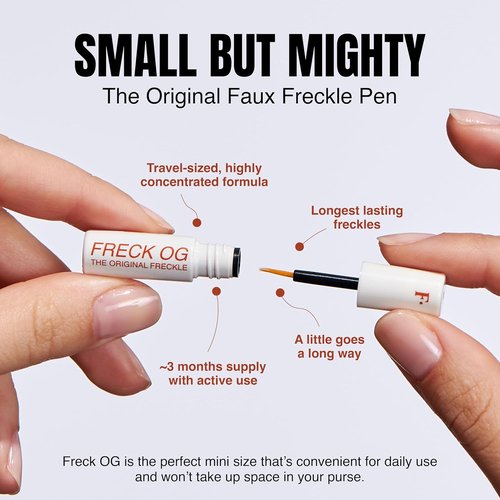 Freck OG Freckle Pen Mini 1.35ml - Buildable Faux Freckles Makeup for Natural Sun-Kissed Glow | Vegan Formula, Ultra-Fine Brush, Travel Size