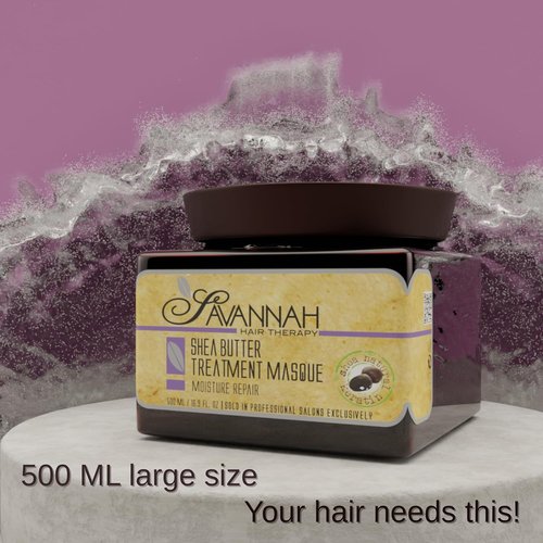 Savannah Hair Therapy Keratin Hair Mask - Deep Conditioning Treatment for Dry, Damaged Hair | 16.9 oz