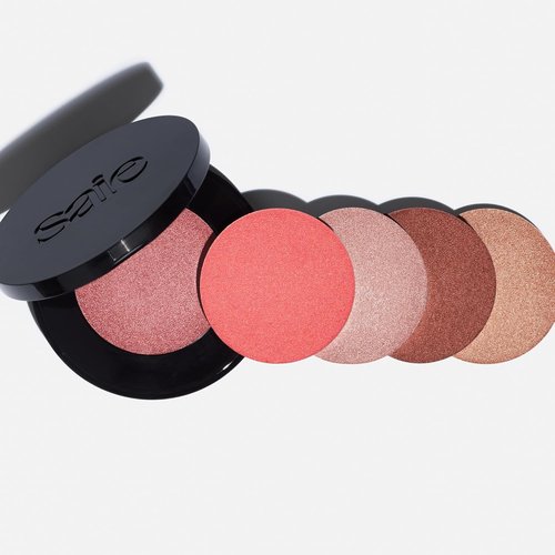 Saie Glow Sculpt Multi-Use Highlighter & Cream Blush - Lightweight Formula with Hyaluronic Acid & Micropearl - Quartzglow (.02 oz)