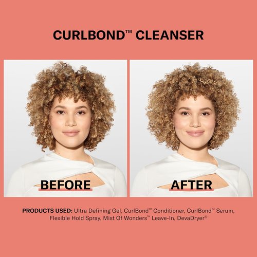 DevaCurl CurlBond Re-Coiling Cleanser - Reduces Frizz for 48 Hours | Preserves Color for 30 Washes