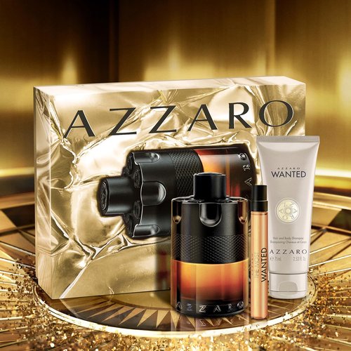 Azzaro The Most Wanted Parfum - Intense Men's Cologne Set | 3-Piece Full Size & Travel Fragrances