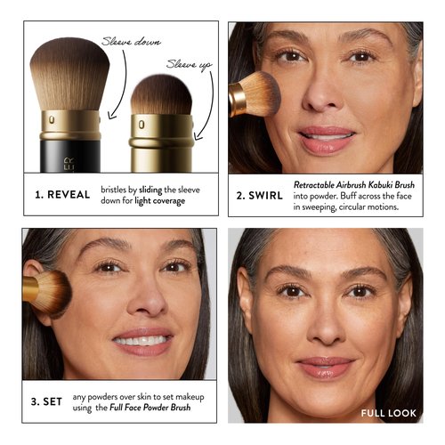 LAURA GELLER NEW YORK Blending Beauties Two-Piece Makeup Brush Gift Set for Powders and Foundation