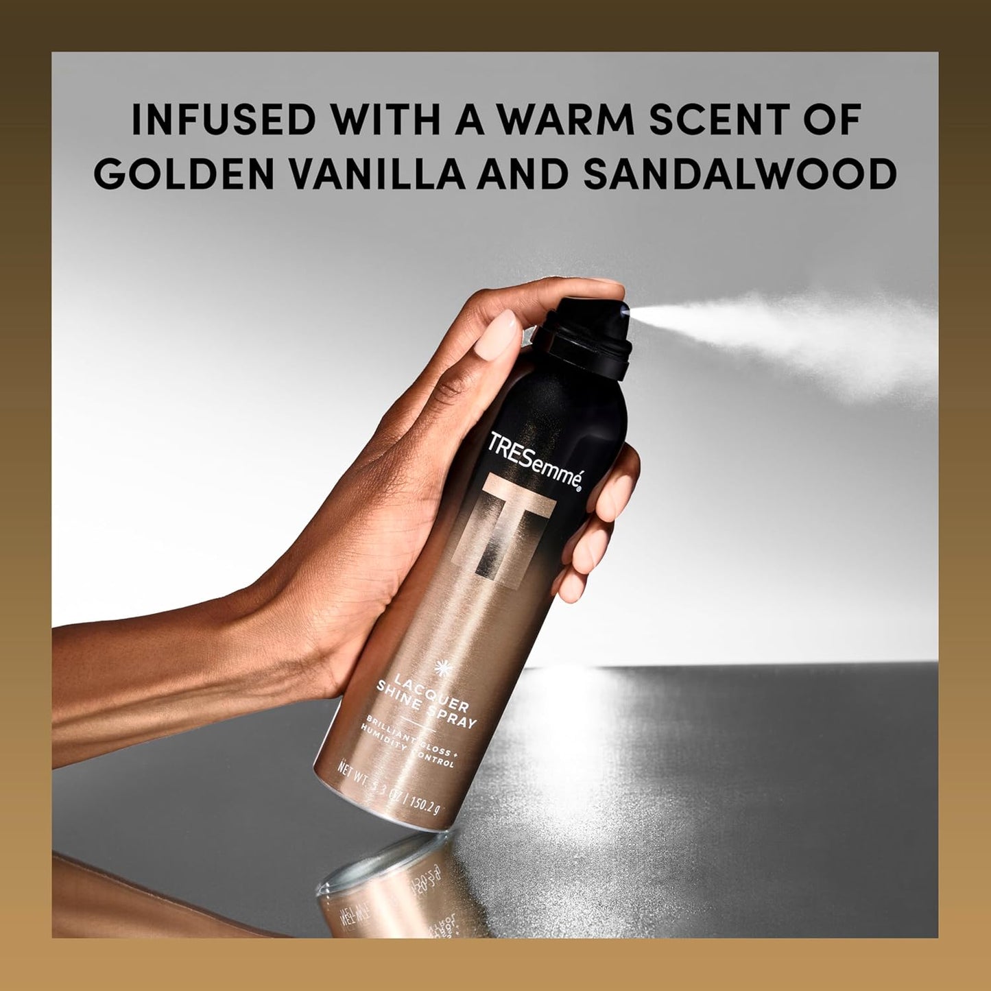 TRESemmé Lacquer Shine Spray - A-LIST Collection for Brilliant Gloss & Humidity Control | 5.3 Oz