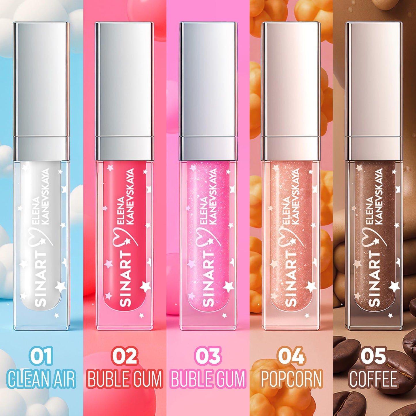 SINART Epic Lip Oil, Moisturizing Lip Treatment, Non-Sticky Formula Lip Gloss,High Shine Finish