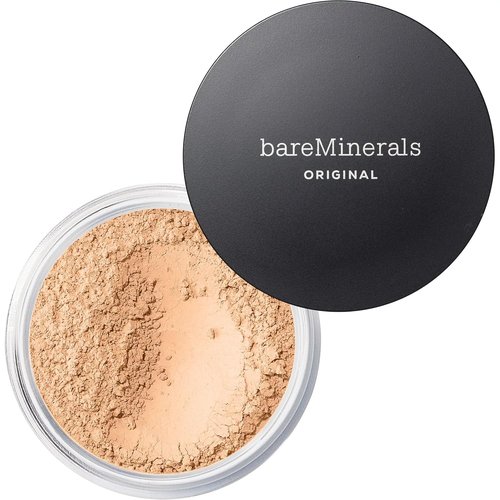 bareMinerals Original Loose Powder Foundation - SPF 15, Talc-Free, Vegan, Sheer-to-Full Coverage + Brush Bundle